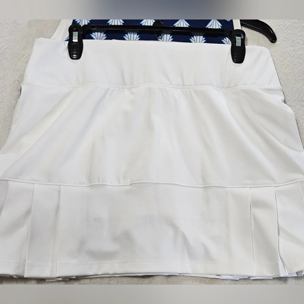 NWT Sigrid Olsen Golf & Tennis Tank & Skort Set: Blue & White: Size- Medium - Picture 8 of 10